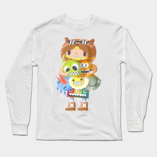 Doodle Boy BEAR BEAR Long Sleeve T-Shirt